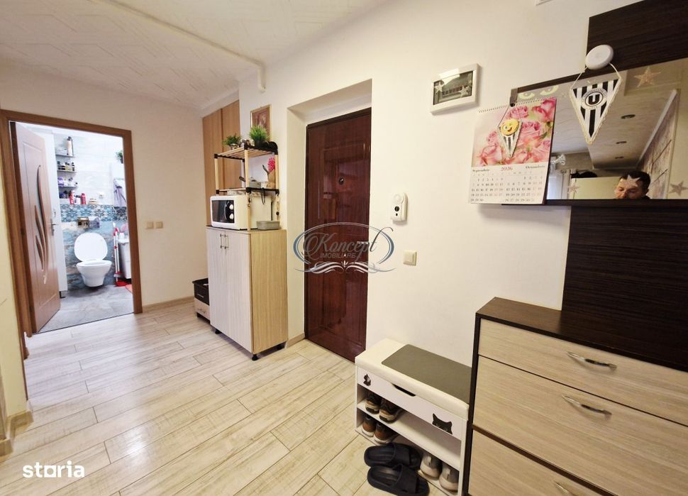 Apartament decomandat, 57 mp utili, Floresti