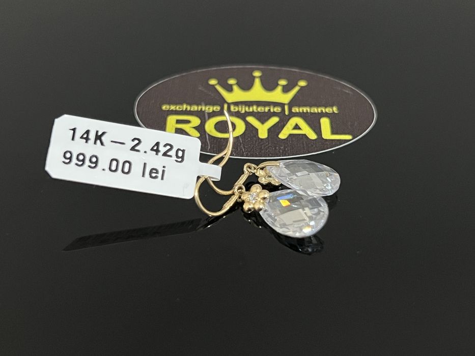 Bijuteria Royal CB : Cercei dama aur 14K  2,42 grame
