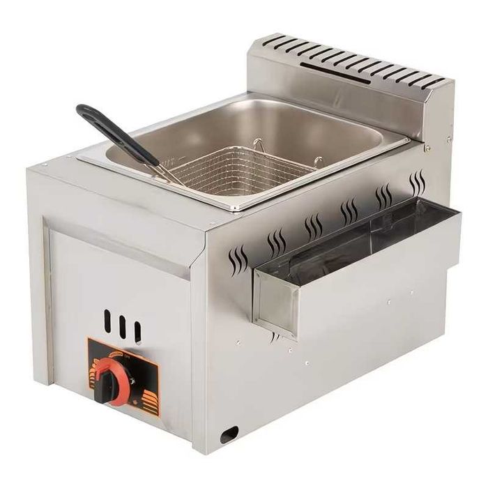 friteuza fripteosa friteosa o cuva pe gaz gpl inox restaurant sau casnic noua sigilata