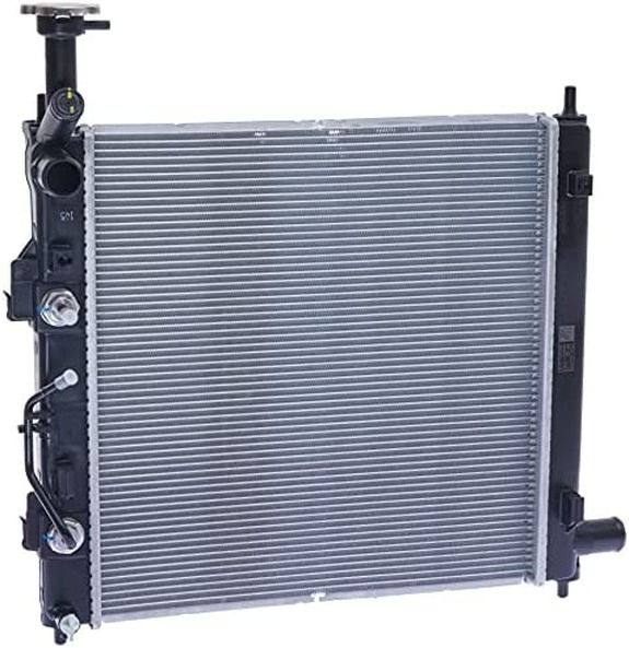 Radiator apa Kia Picanto 2017-, 1.2, 1.0, 410x420x16mm, AC: +/-, fagure brazat, OE 25310G6050, SRLine