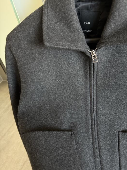 Пальто Манго серое