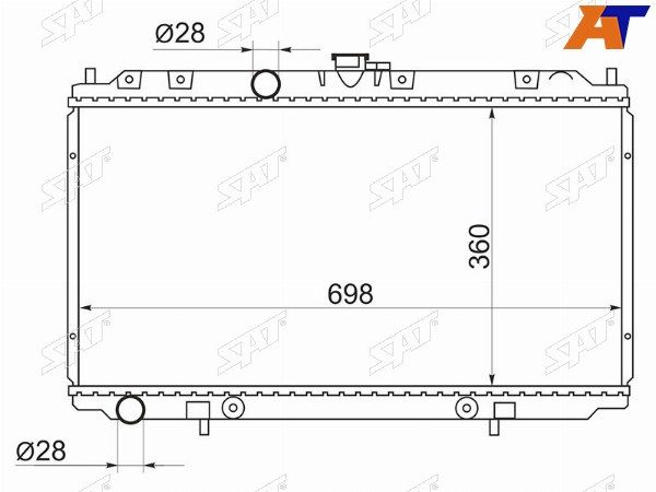 Радиатор Nissan Almera