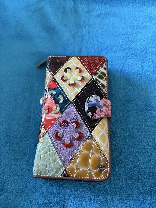 Portofel dama Vera Pelle Italia 10x3x19 cm nou fara eticheta