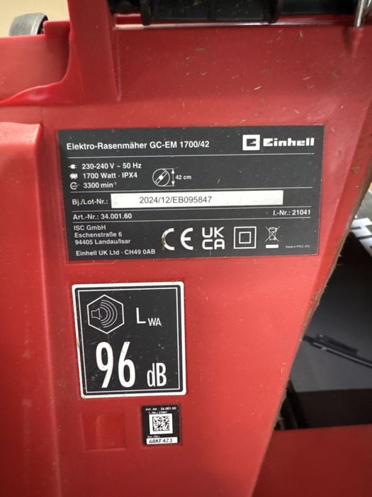 Masina de cosit iarba Einhell GC EM 1700/42