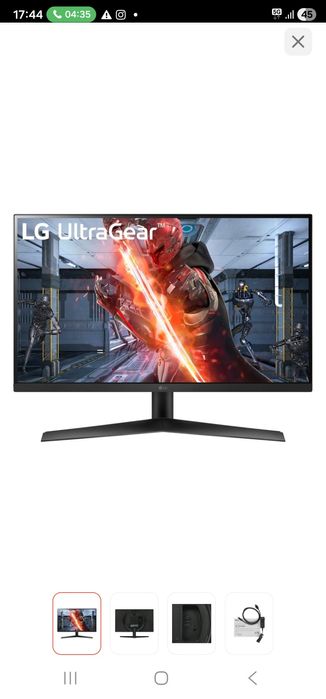 Монитор 27" LG 27GN60R черный
