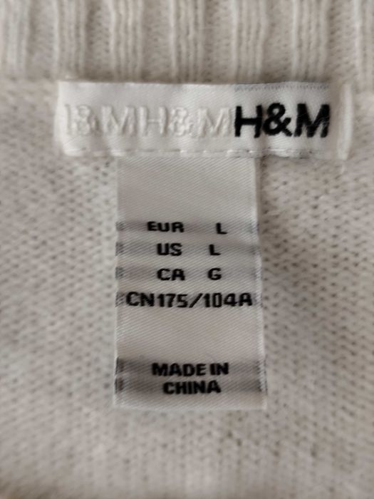 НОВА H&M елегантна , фина, бяла дамска жилетка