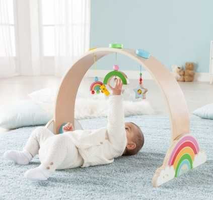 Jucarii bebelusi - arc cerc lemn curcubeu