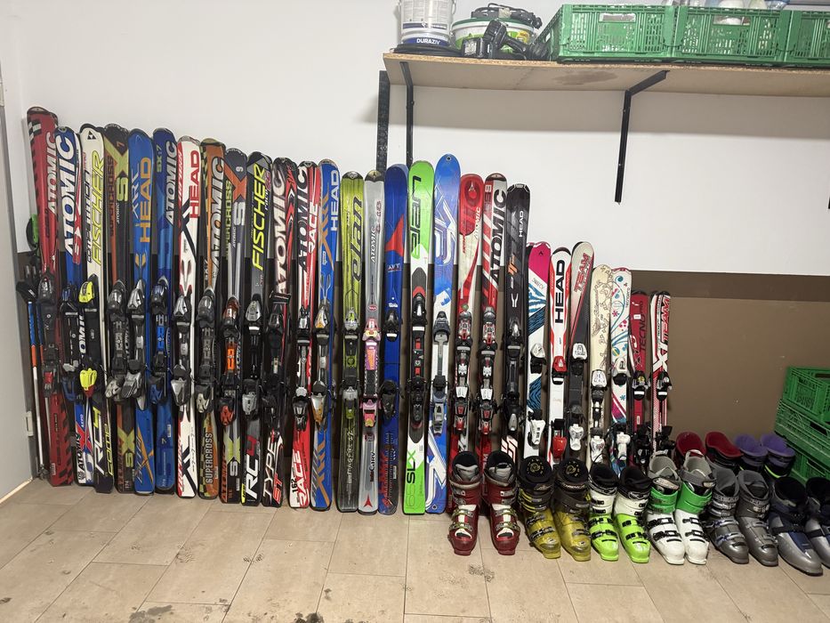 Set schiuri + clăpari diverse mărci (Head, Atomic, Fischer etc.