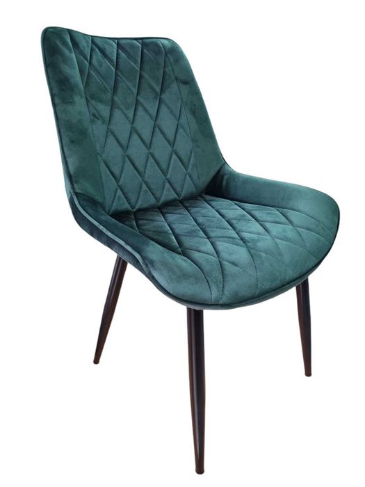 Трапезен стол Мариса -зелено кадифе