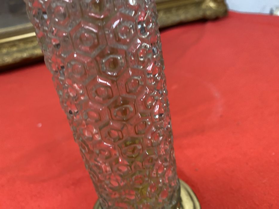 Френска лампа от кристал и месинг