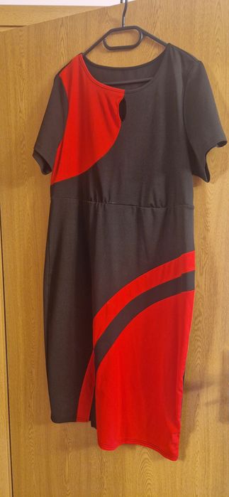 Rochie mare jerse elastic 2XL, 48-50 NOUĂ