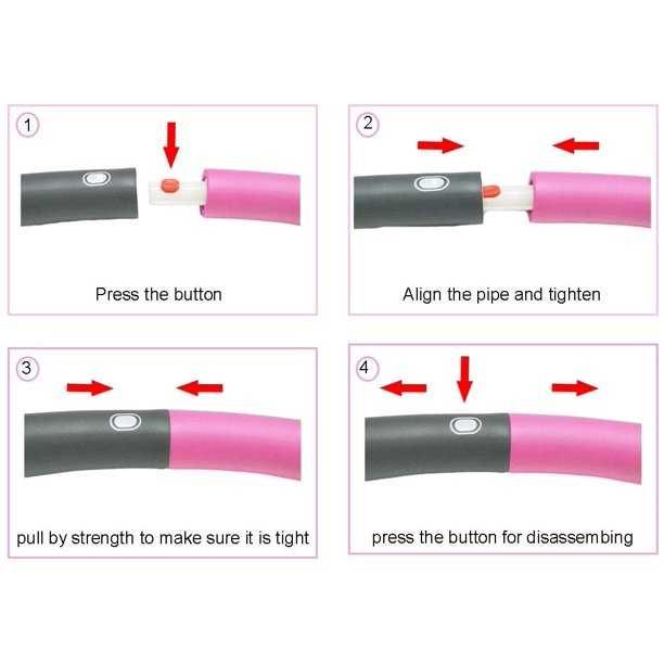 Намален! Фитнес масажен обръч за отслабване Hula Hoop, 96 см. и 98см.