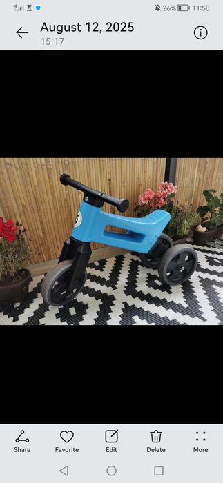 Tricicleta fara pedale Funny Wheels
