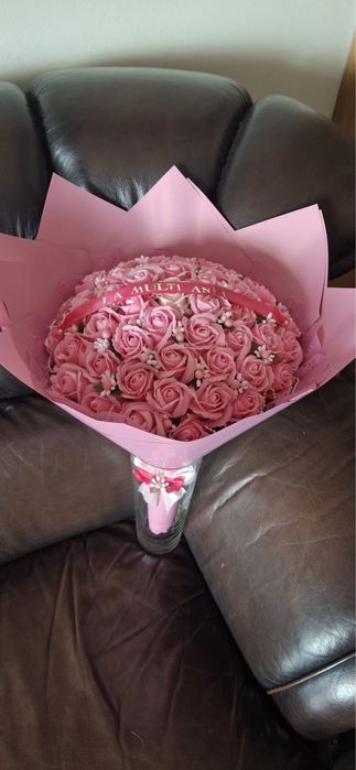 Buchet trandafiri din sapun