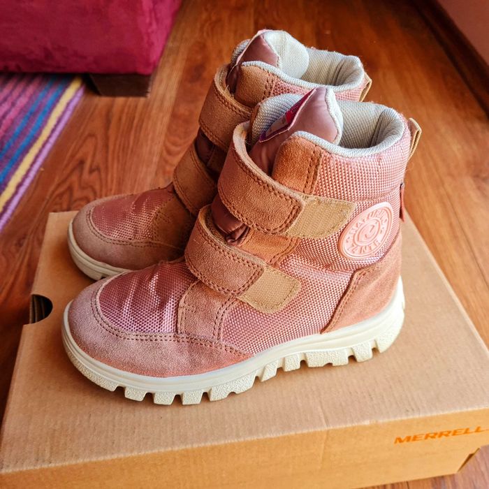 Ghete bocanci cizme fete Naturino rainstep roz pudrat marime 30