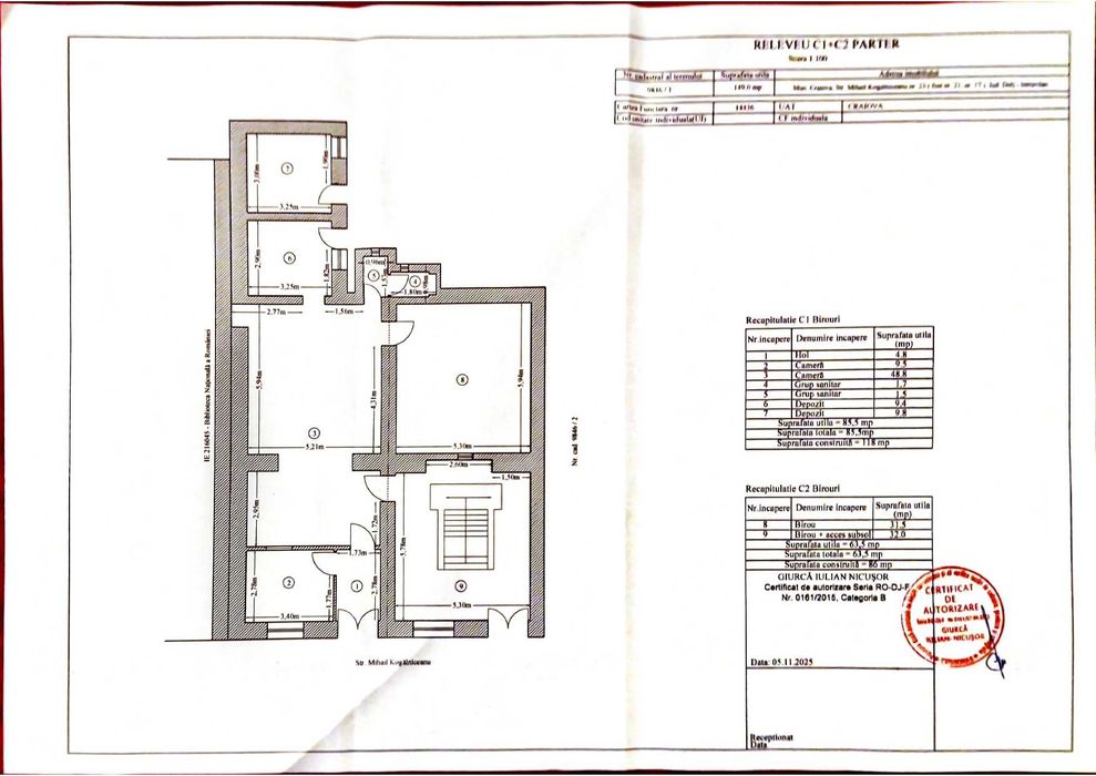 Închiriez spațiu comercial ultracentral în Craiova, pentru activități medicale, laborator de analize, policlinică, centru de înfrumusețare, crame