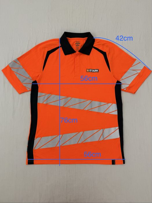 Tricou MASCOT Polo (XL barbat) munca lucru santier vizibil vizibilitate work workwear premium benzi reflectorizante