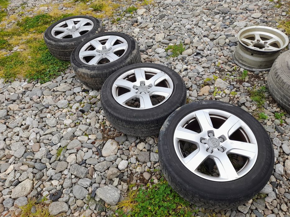 Vând jante 225 55 r17 audi a6 c7 4g0 cu cauciucuri