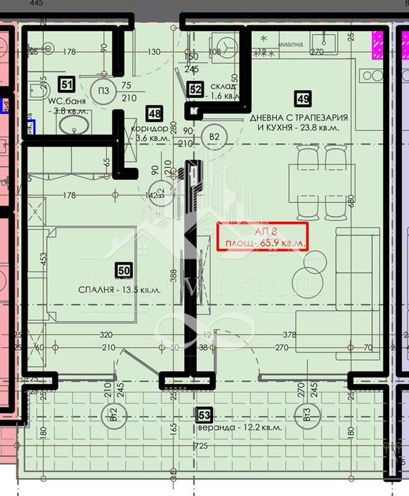 Продава се Двустаен апартамент в Велинград - 76 кв.м за 1152 €/кв.м - Снимка #1