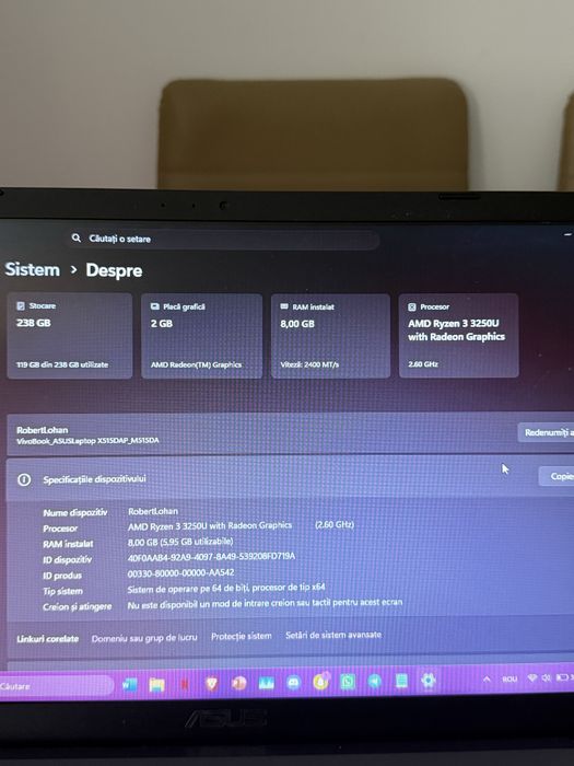 Spre vanzare : laptop asus vivabook X515DA
