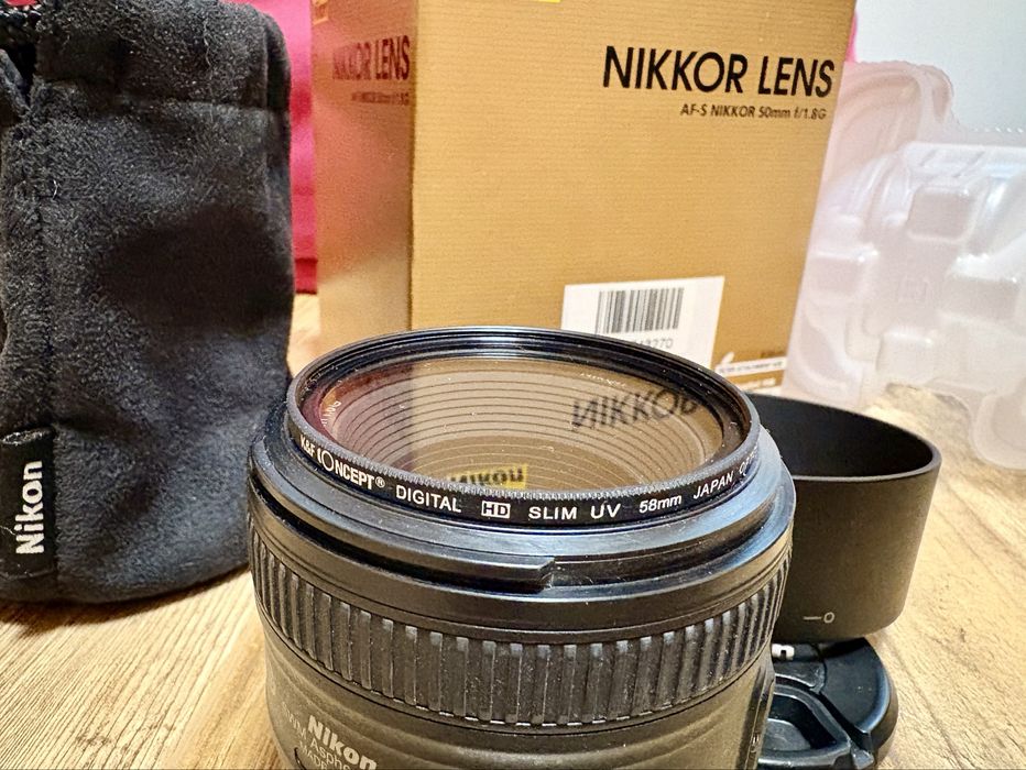 Обектив 50 мм. AF-S NIKKOR 50 mm f/ 1.8G