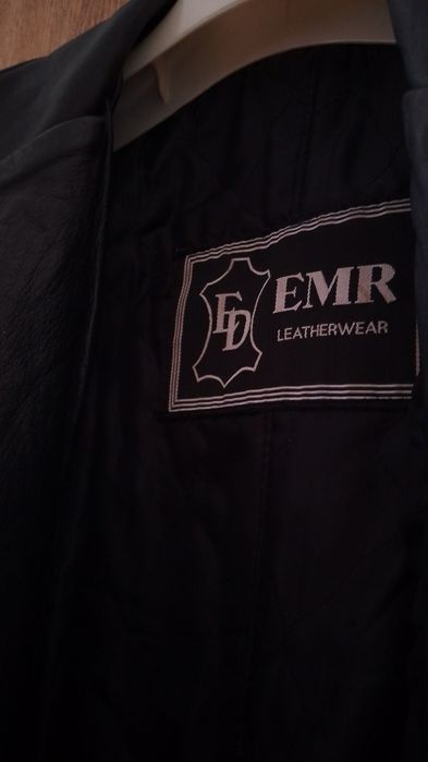 Черный кожаный Плащ