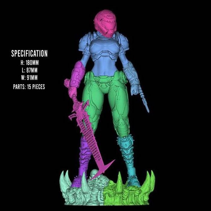 Фигурка DOOM 3D.