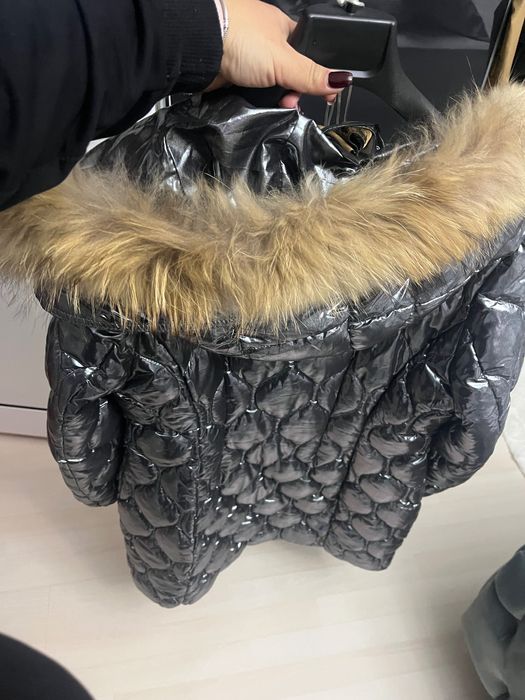 Зимно яке в сребрист цвят