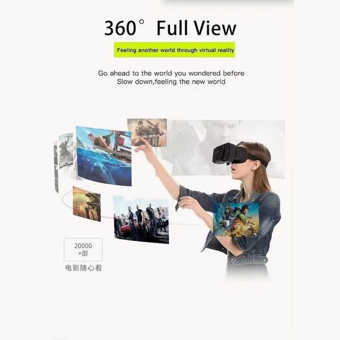 Очила за виртуална реалност VR Glass es + джойстик За смартфон до 7.2”