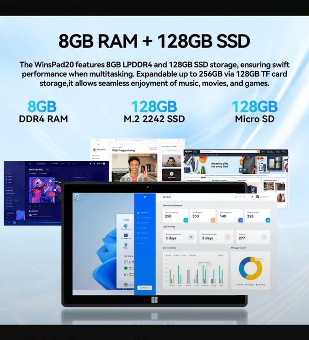 новый windows планшет 10.1