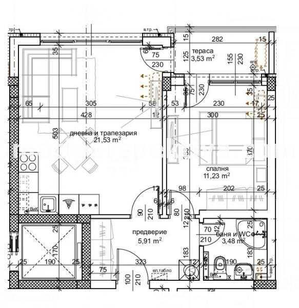 Продава се Двустаен апартамент в Пловдив, Тракия - 63 кв.м за 1639 €/кв.м - Снимка #6