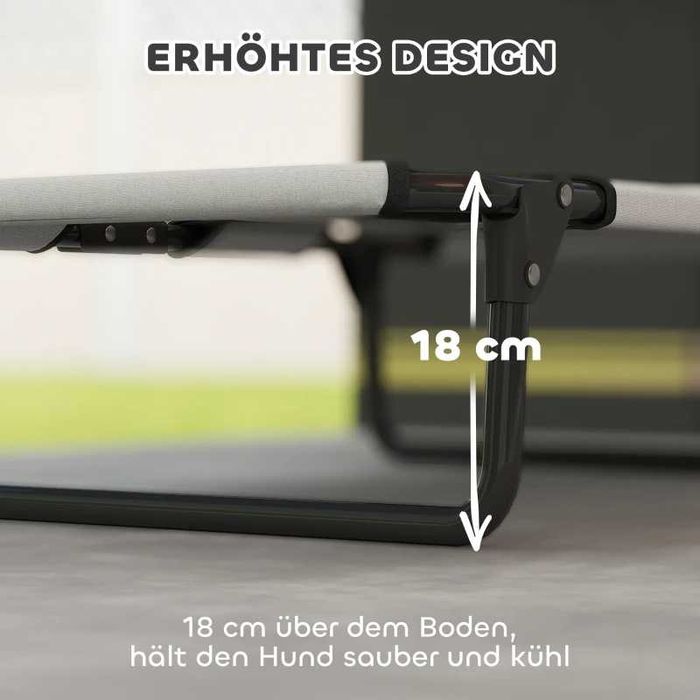 PawHut повдигнато легло за кучета, сгъваемо