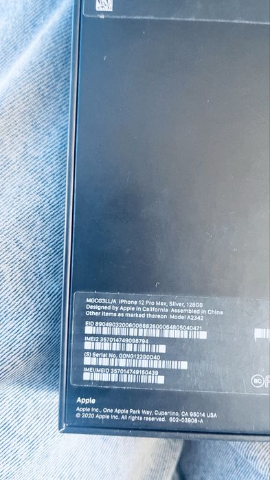 Iphone 12 pro max 128gb белый