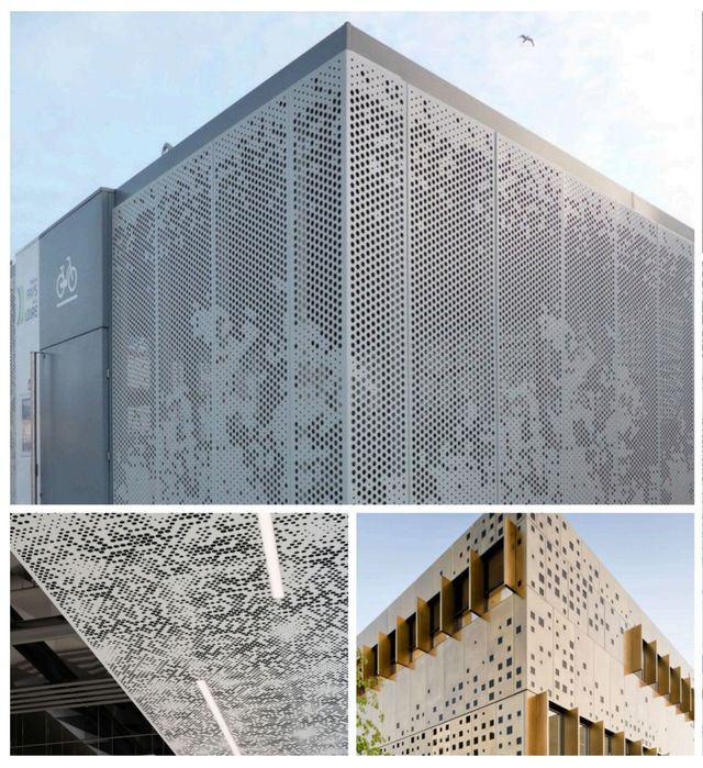 Фасадные панели из металла, Перфорированные, Арт панели