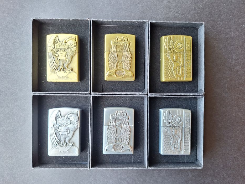 Газови метални запалки Harley Davidson (релефни)