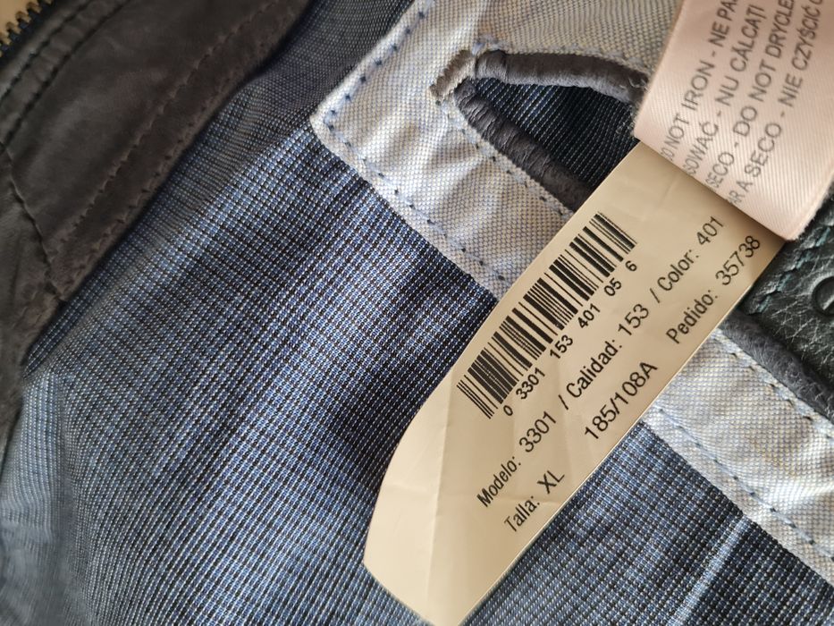 Jacheta Piele Oaie Massimo Dutti model rar,Geaca ca noua,XL,gri,man
