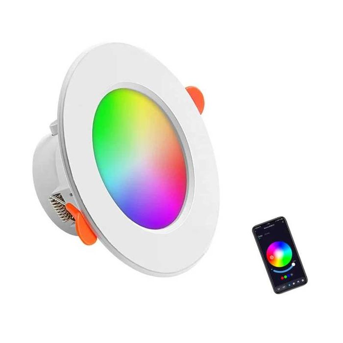 Spot incastrat smart LED RGB control din aplicație control Vocal WiFi