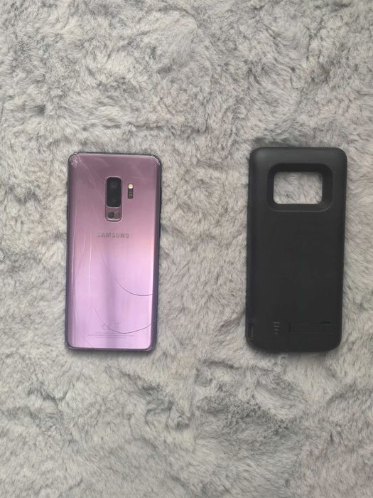 Vand Samsung Galaxy S9+ edge plus, fulbox, husa cu baterie, accesorii