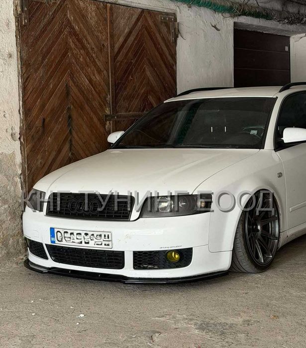 Преден лип спойлер за ауди а4 с4 б6 с лайн / audi a4 s4 b6 lip spoiler s line / добавка за предна броня / нож