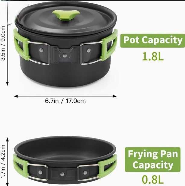Комплект къмпинг тенджери Forest tales GT-308, 15 части