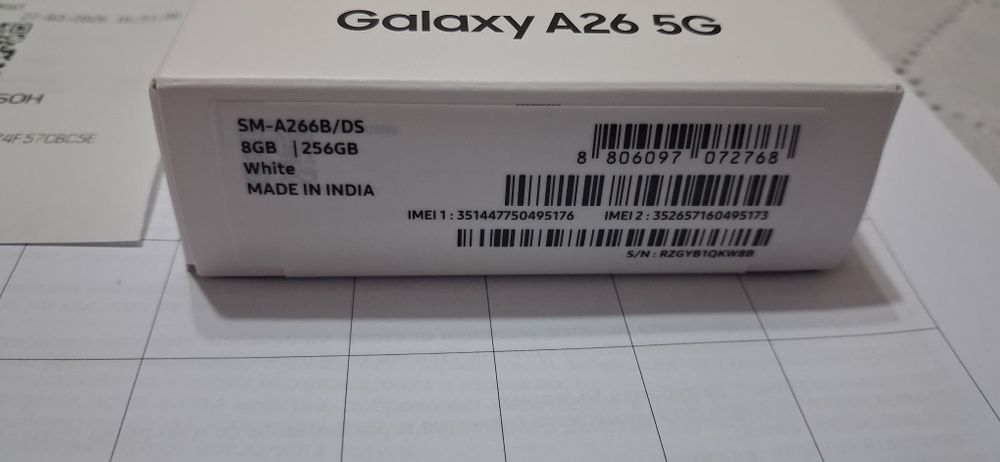 Чисто нов на топ цена Samsung galaxy A26/8GB/256GB-слушалки-Power bank