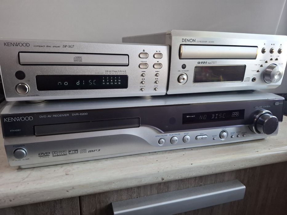 Lot CD Denon + CD si DVD Kenwood, netestate