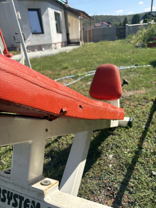 Aparat fitness multifuncțional, bancă de forță pentru bara olimpică, da și pentru gantere simple
