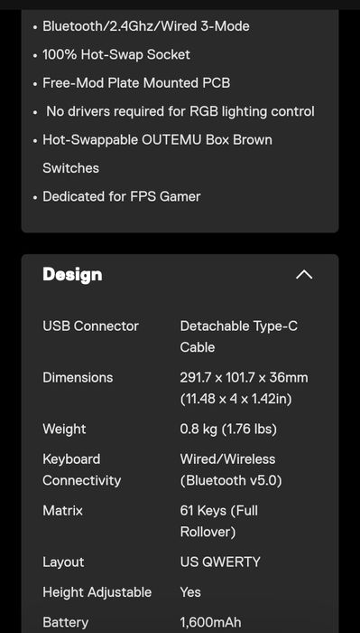 Tastatura Redragon draconic k530