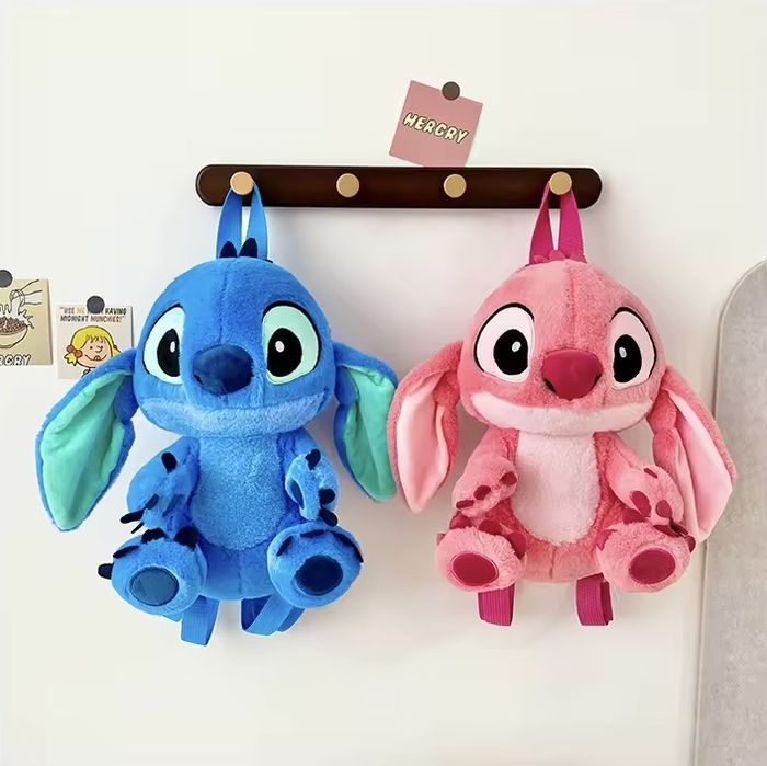 Плюшена 3D раница Стич, плюшена играчка раница Лило и Стич, Stitch