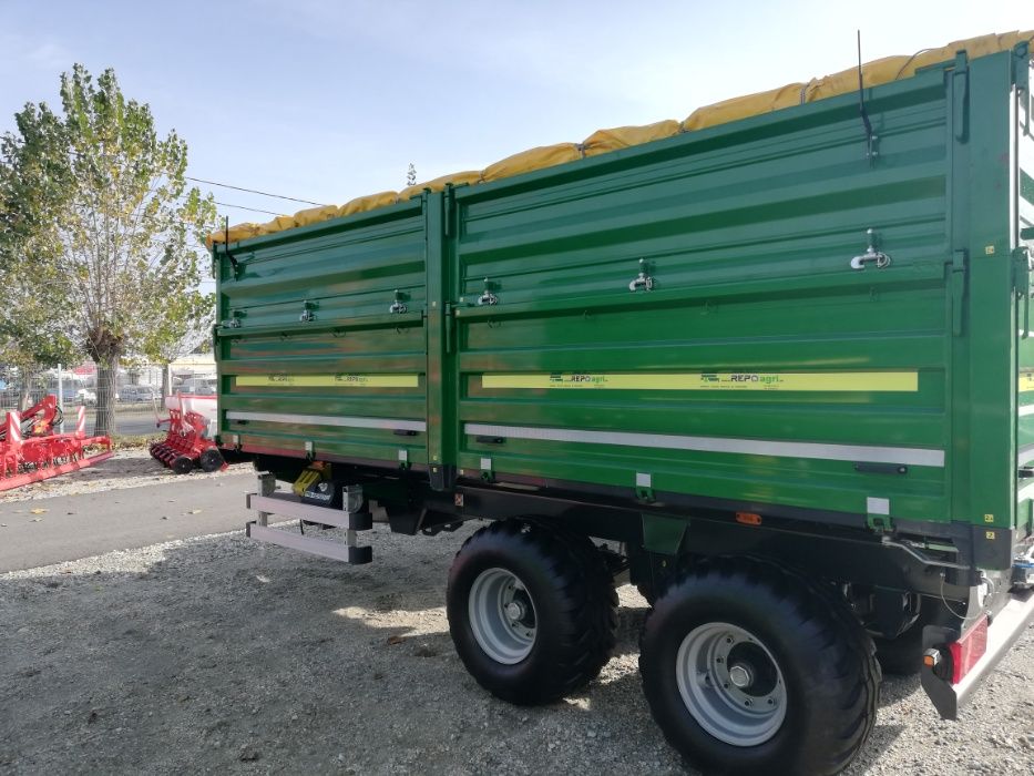 Remorca basculabila 14t (noua) ,ax tandem FABRICATA IN ROMANIA