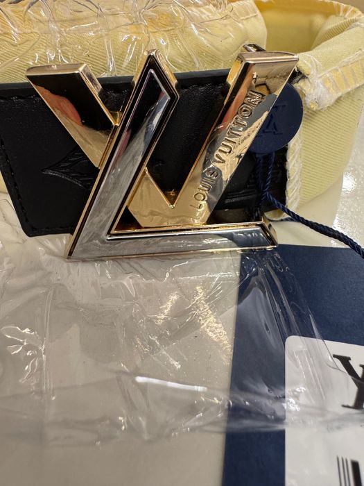 Louis Vuitton-Оригинален чисто нов мъжки кожен колан 125см