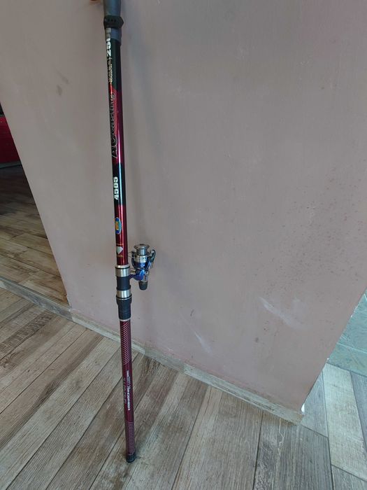 Риболовен комплект Италианска въдица Lineaeffe Carbon и макара Shimano