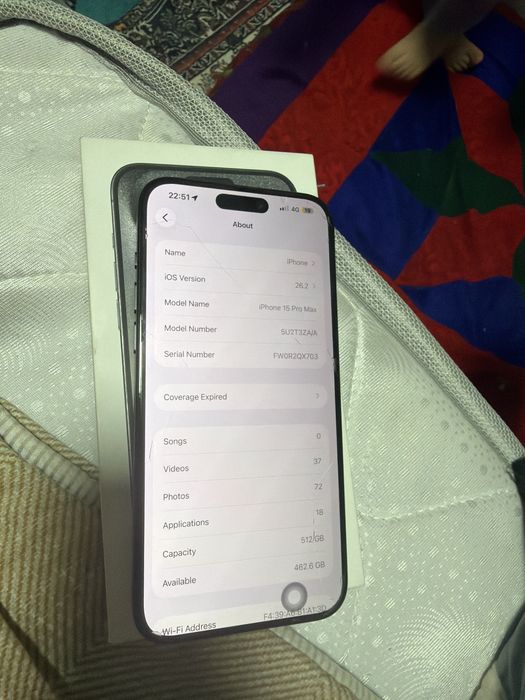 Айфон 15про мах 512 гб