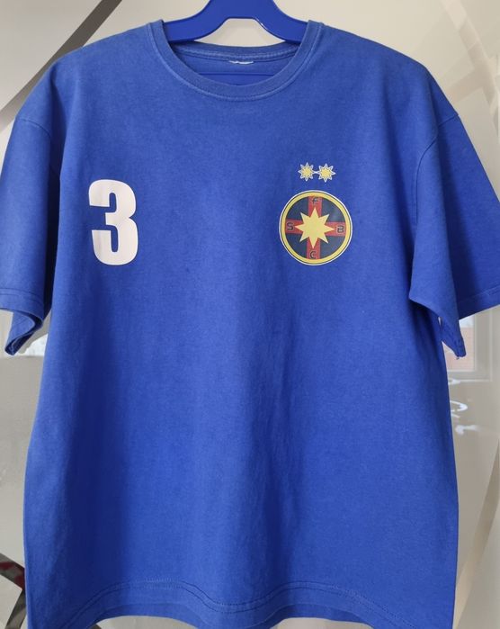 Tricouri bumbac FCSB, copii 12/14 anirosu /albastru
